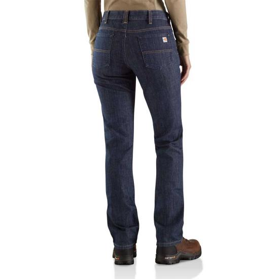 Carhartt Women's FR Mid Rise Boot Cut Rugged Flex Jean Original Fit